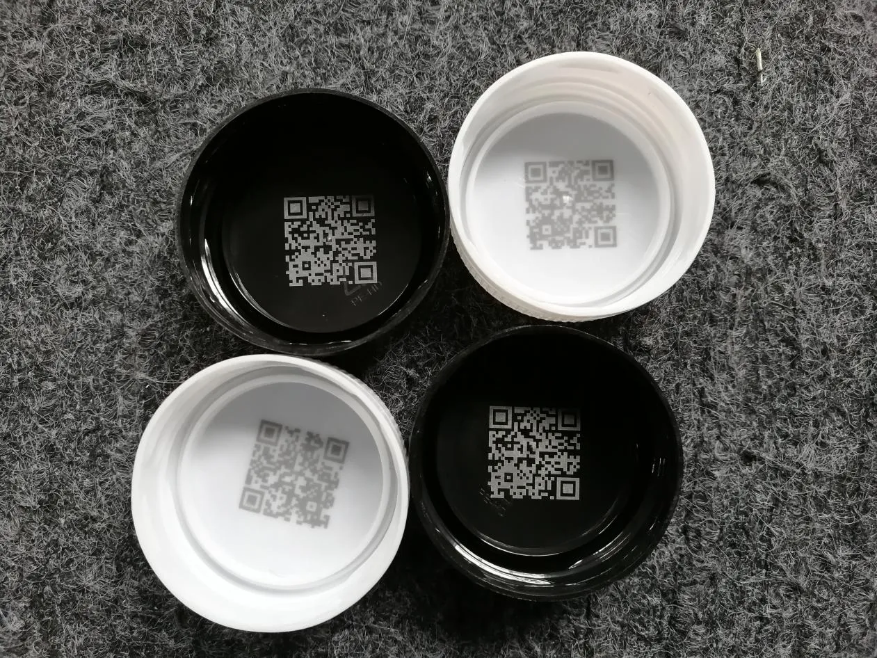 Beverage caps laser coding machine